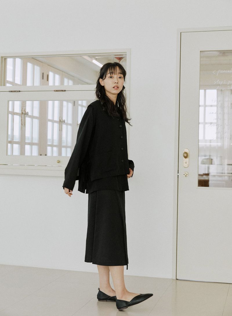 linen vest shirts black