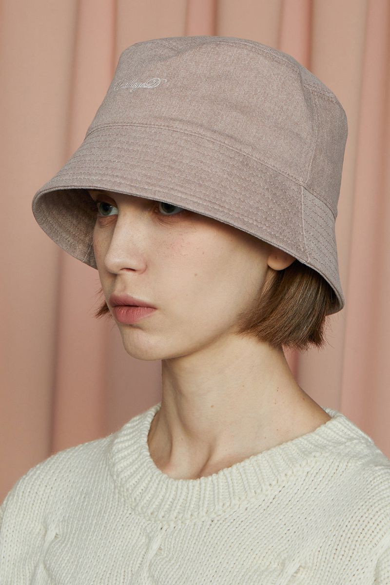 LOGO BUCKET HAT / INDI PINK
