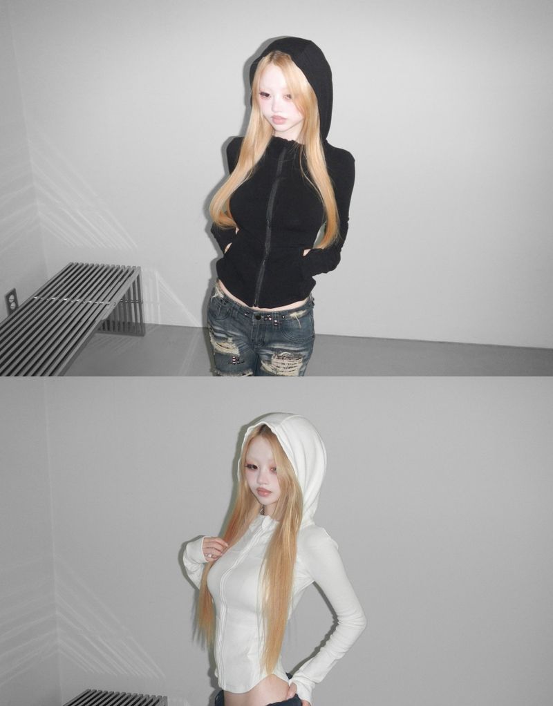 THEAIRTOWN（ザエアータウン）の「laconic hoodie zip-up(2 color)（Tops）」
