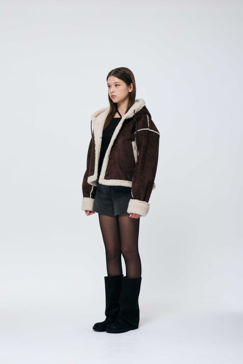 ADORABLE HOOD MUSTANG / BROWN
