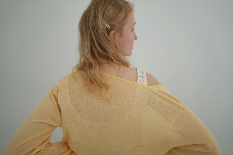 Airy summer cardigan_yellow