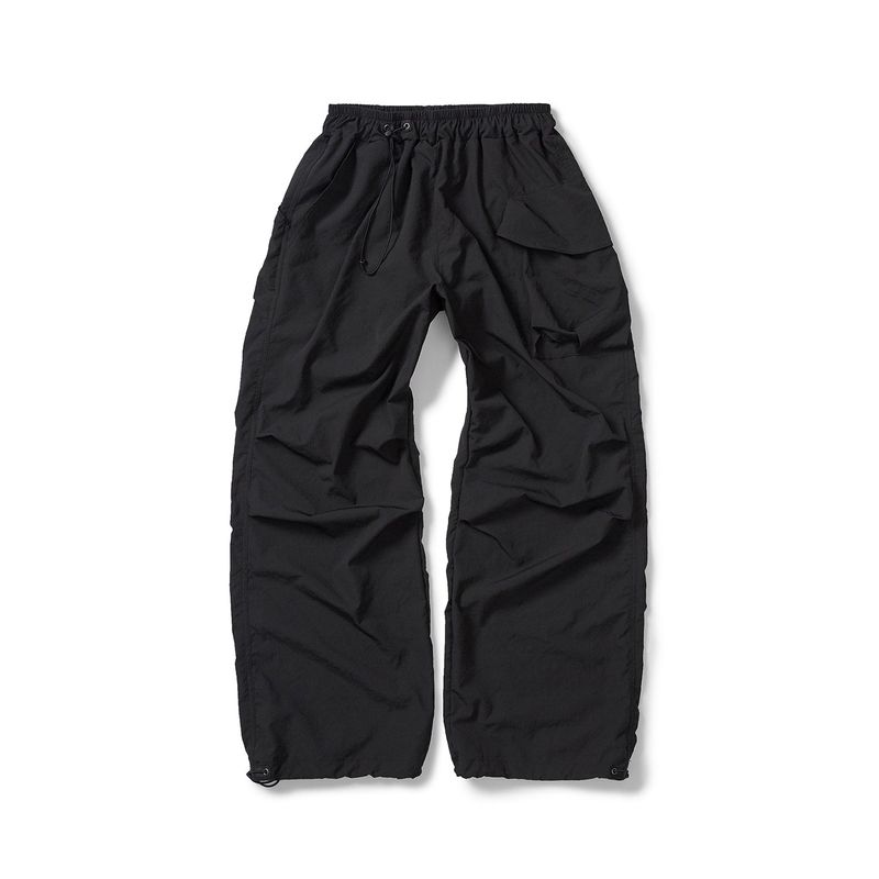 karactor（カラクター）の「パッカブルパラシュートカーゴパンツ / ブラック（パンツ）」