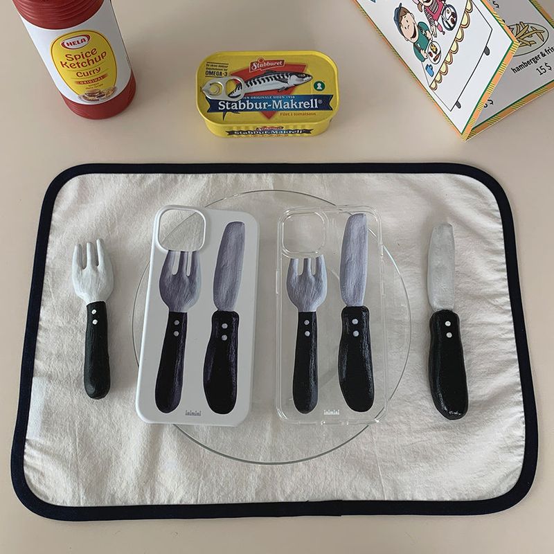 inimini(イニミニ)の「Black cutlery case - jelly hard(Smartphone Accessories)」