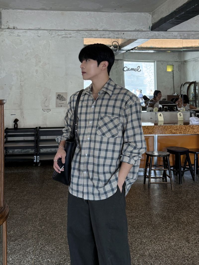 Muff cut half-banding pants