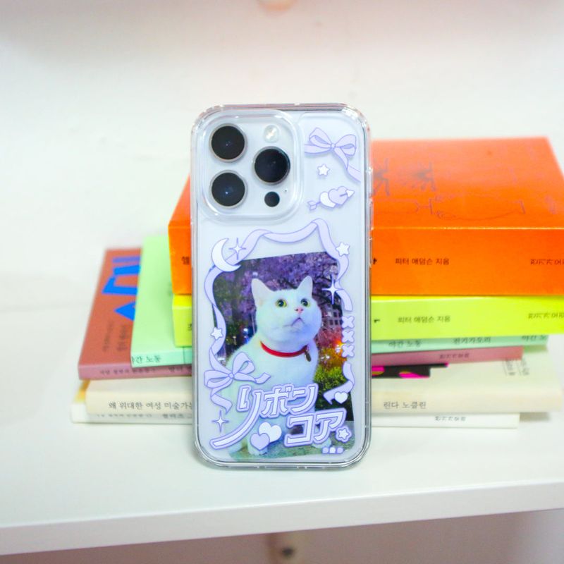 Pastar Pesto(パスターぺスト)の「【MADE】Ribbon core Jelly hard Phone case (2 color)(Smartphone Accessories)」