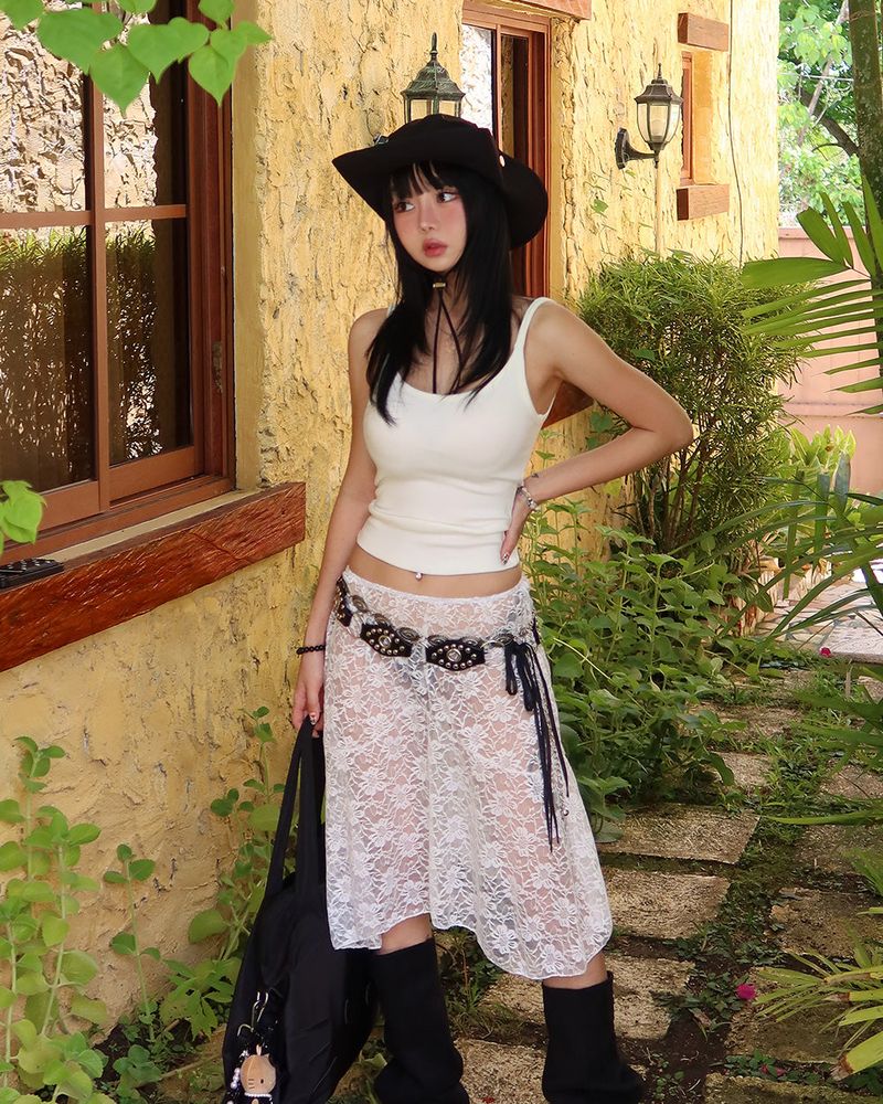 Delight-J（ディライトジェイ）の「Lice Basic Deep Unneck Sleeveless（Tops）」