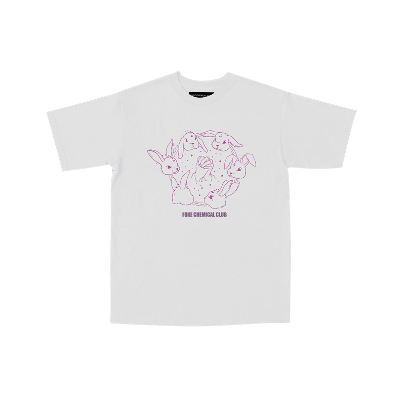 LUCKY BUNNY TEE SHIRT WHITE