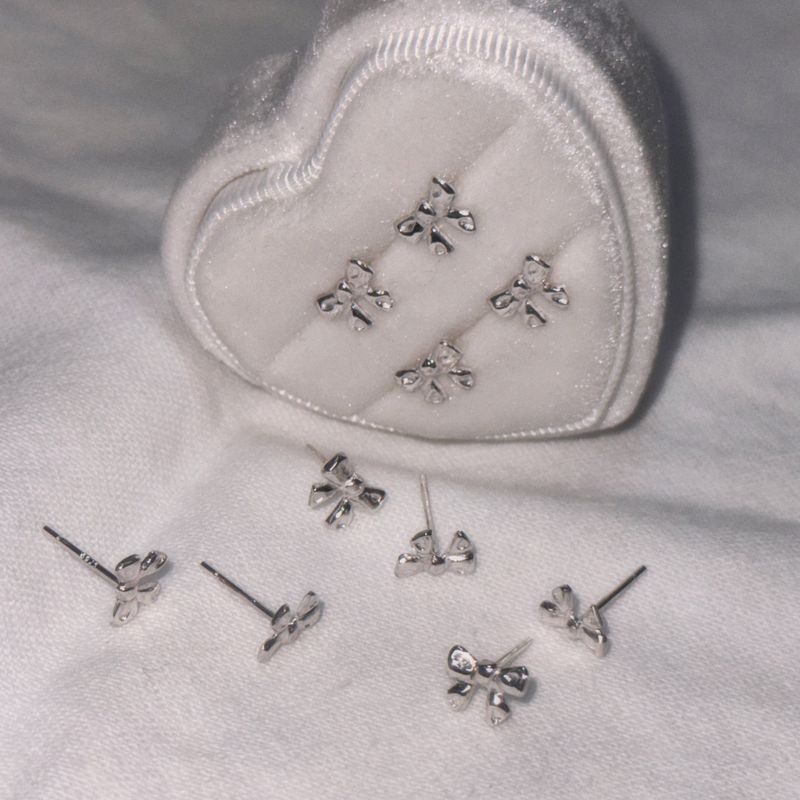 Silver 925 Ribbon earring