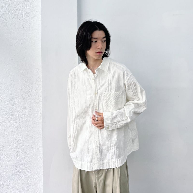 Frayed Textured Shirt