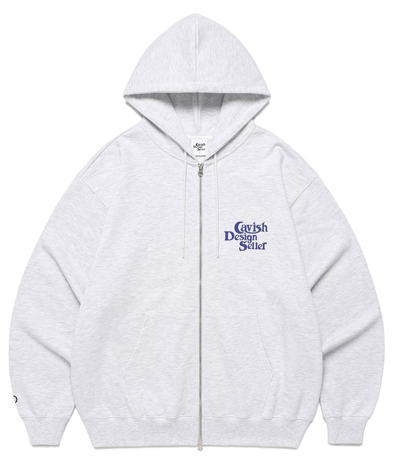 SELLER LOGO ZIP UP HOODIE LIGHT GREY(CV2EFUM480A)