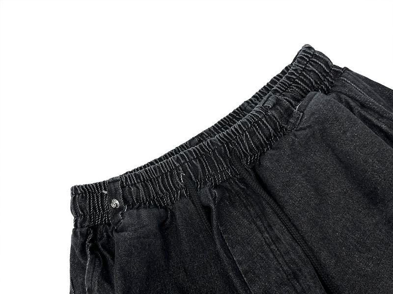 Check Skirt Layered Denim