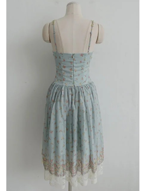 MINT BLOSSOM LACE DRESS