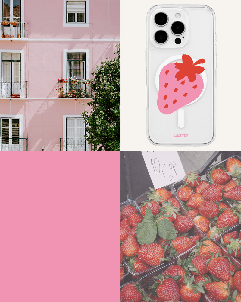 [MADE] [magsafe] Strawberry magsafe jelly hard iphone case