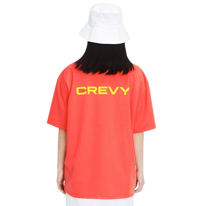 CREVY(クレビー)の「logo overfit rash short sleeve T-shirt (orange)(Tops)」