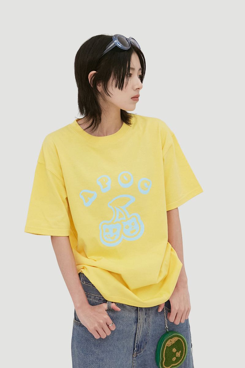 APIECEOFCAKE（ピースオブケイク）の「Cherry Bear Tee_Canary（Tops）」