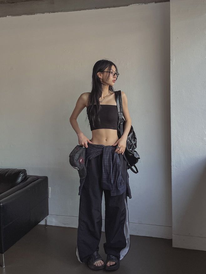[U-BASIC] Basic Ribbed Tank Top (+With Cup)