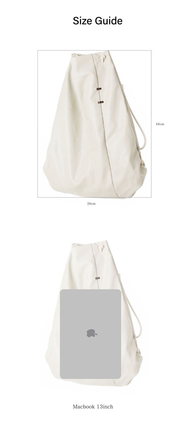 Wood Stitch Stringbackpack_brown