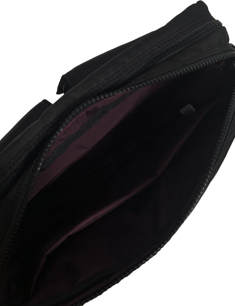 Padded Cargo Pocket Cross Bag (Black)