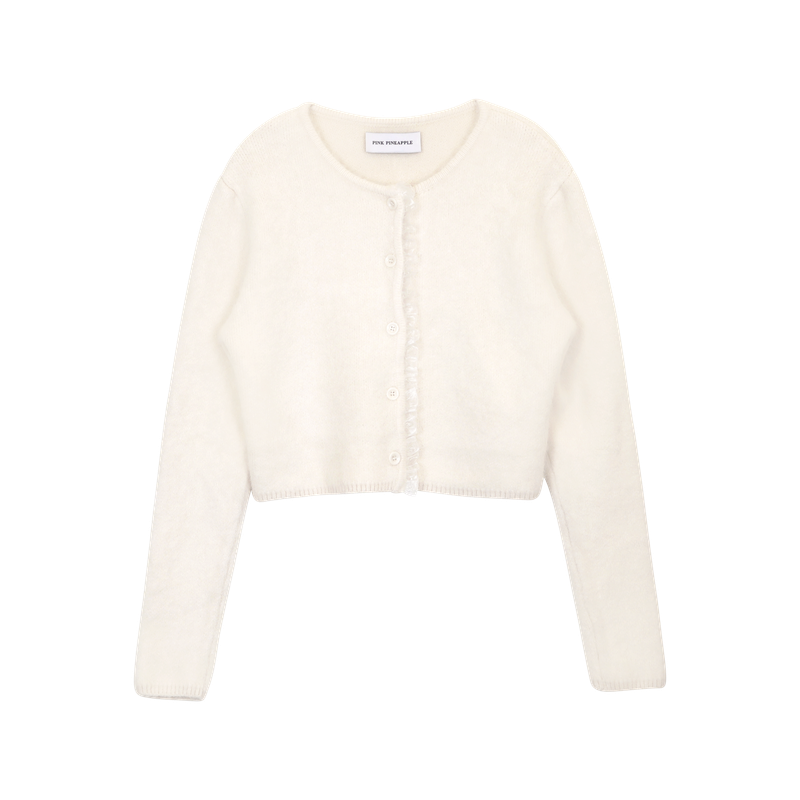 LACE FRILL CARDIGAN