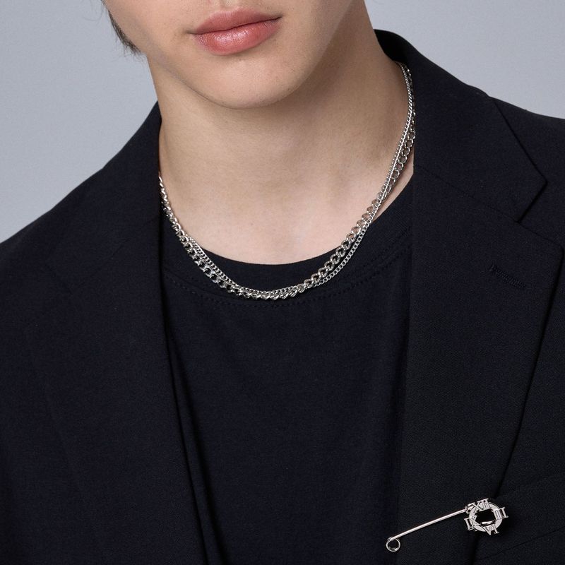 DOUBLE CHAIN NECKLACE