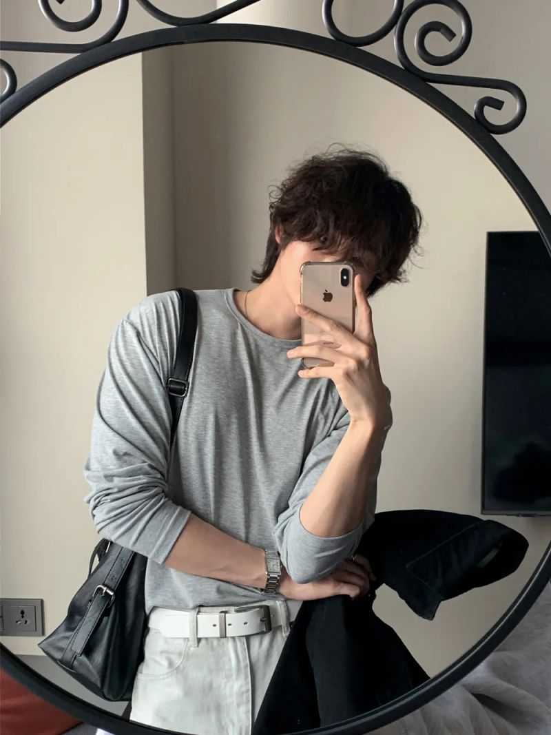 [1+1] LMN Essential Comfort Cotton Long Sleeve T-Shirt (9 colors)