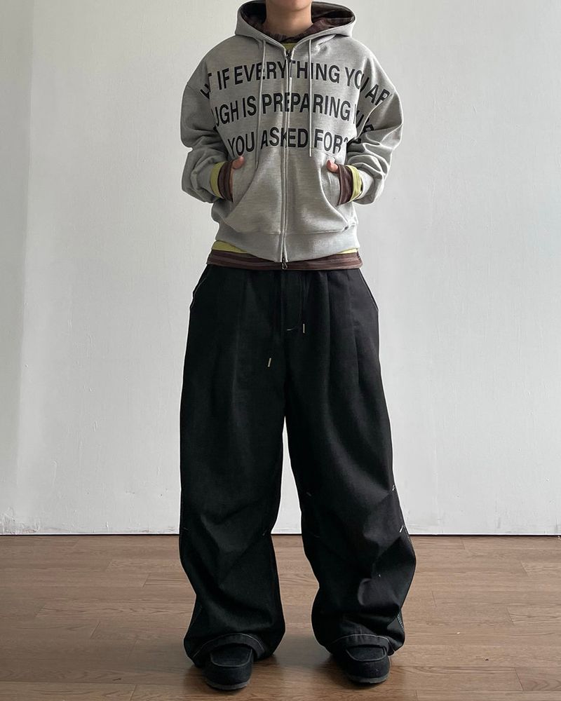 Checker Nonfade Denim Pants