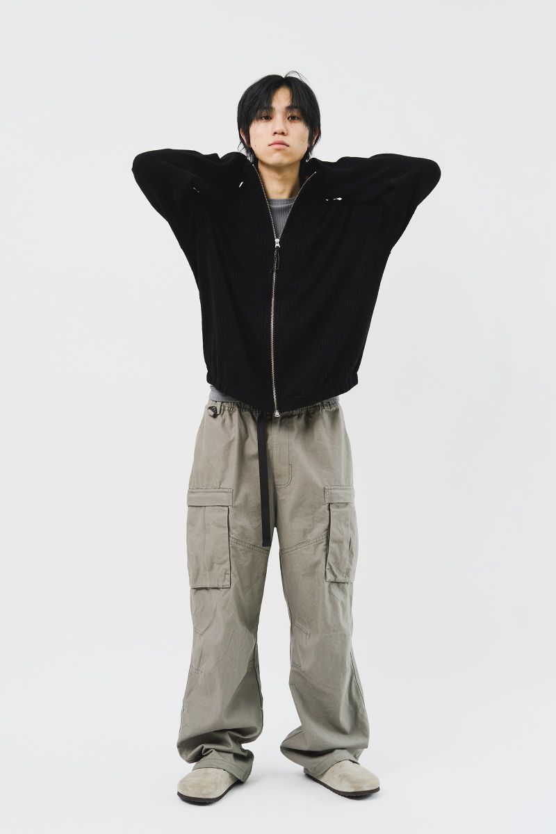 Junky Knitted Zip Up (3color)