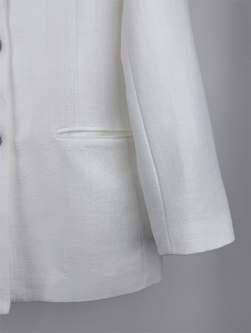 NON COLLAR LINEN JACKET (2C)
