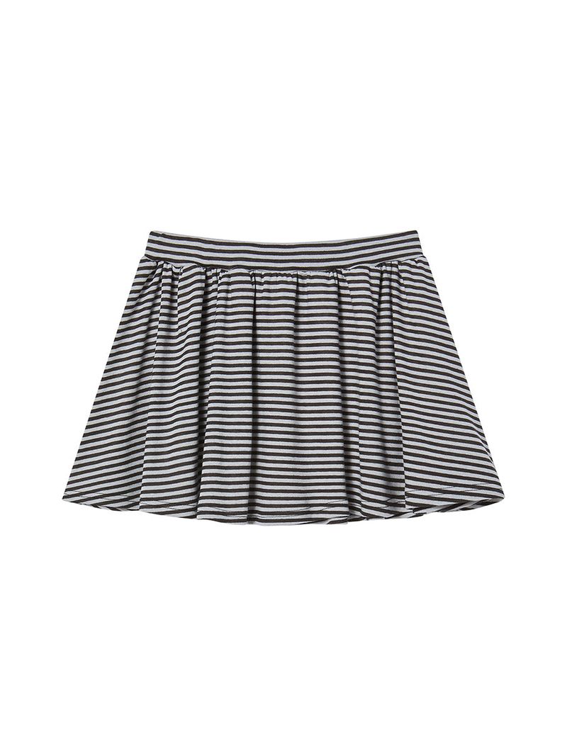 STRIPE FRILL MINI SKIRT (LIGHT PURPLE)