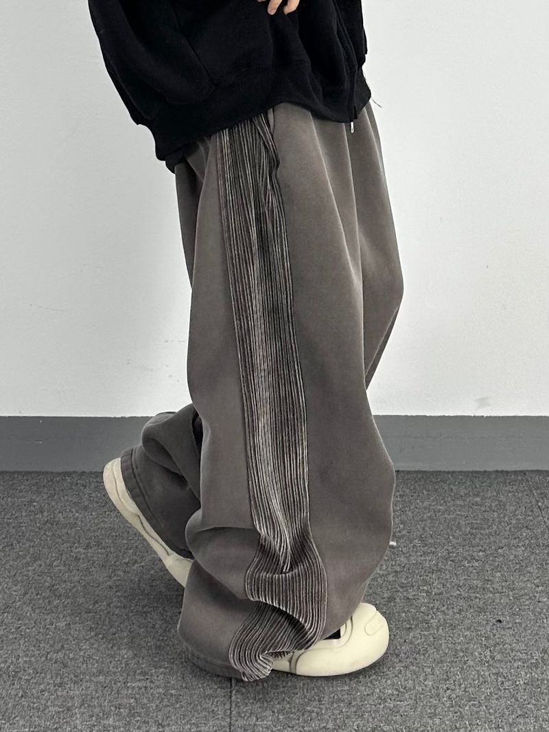 corduroy line fleece sweatpants