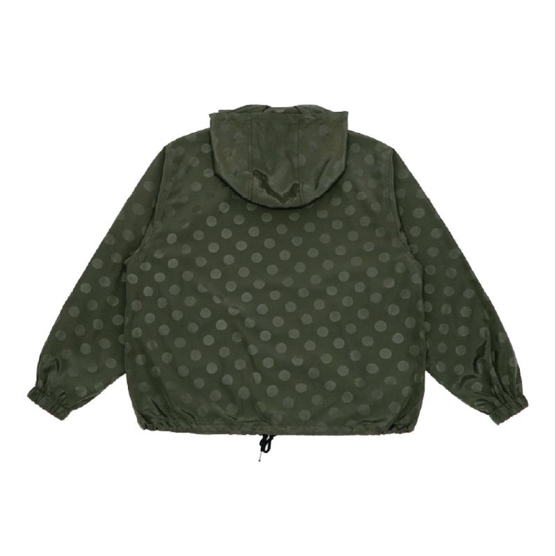 Dot Hoodie Windbreaker (khaki)