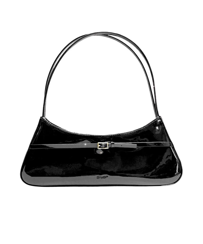 TTMAB（ティーティーマブ）の「Mini Buckle Small Baguette  - 2A.M. Black Patent Leather（Bags）」