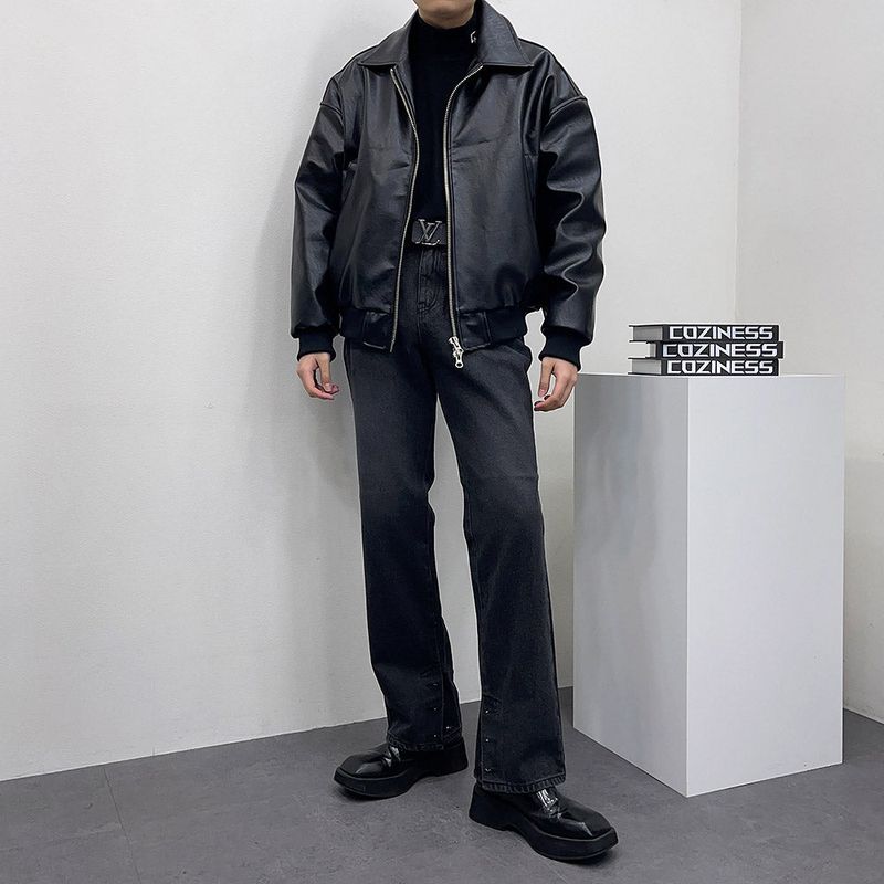 FL Jared Leather Fur Jacket