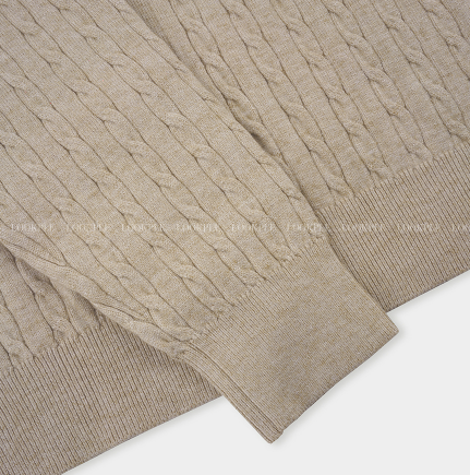 all-day round neck knit cardigan