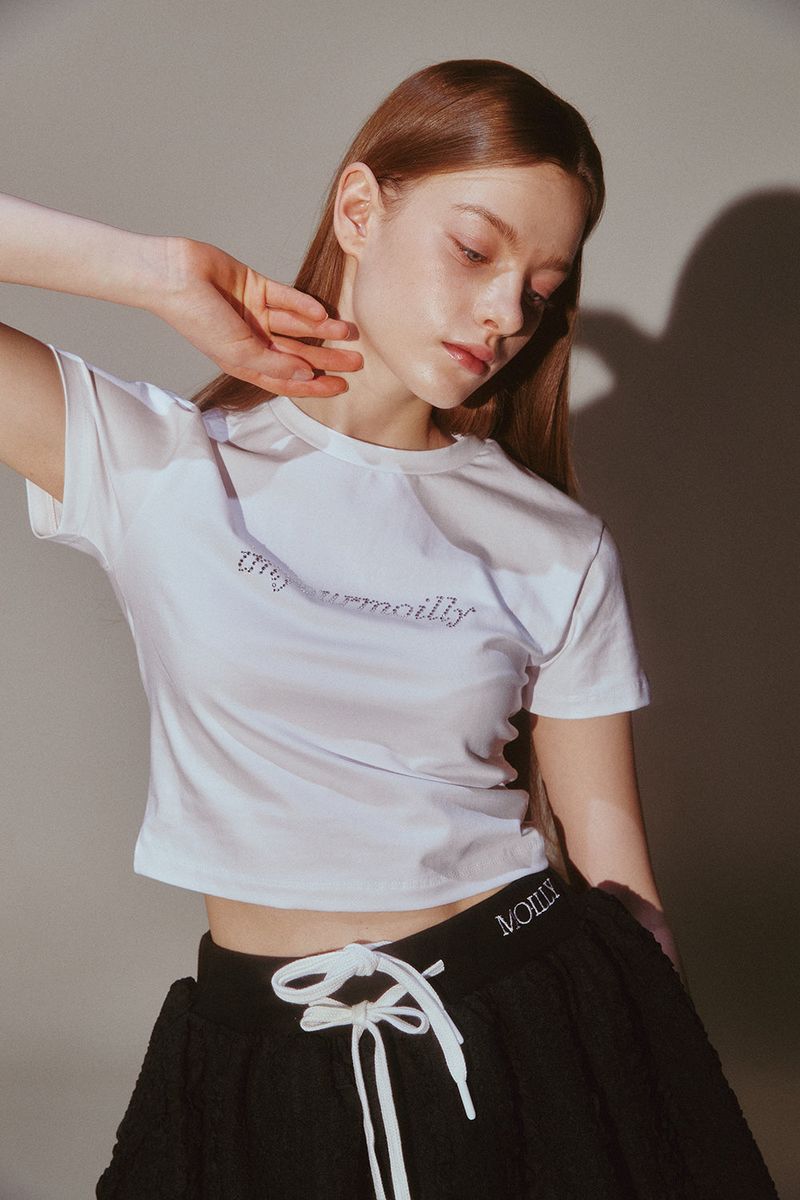 Crystal Hotfix T White