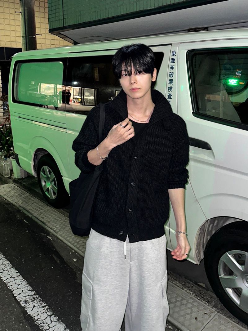 Modern High-Neck Belted Cardigan