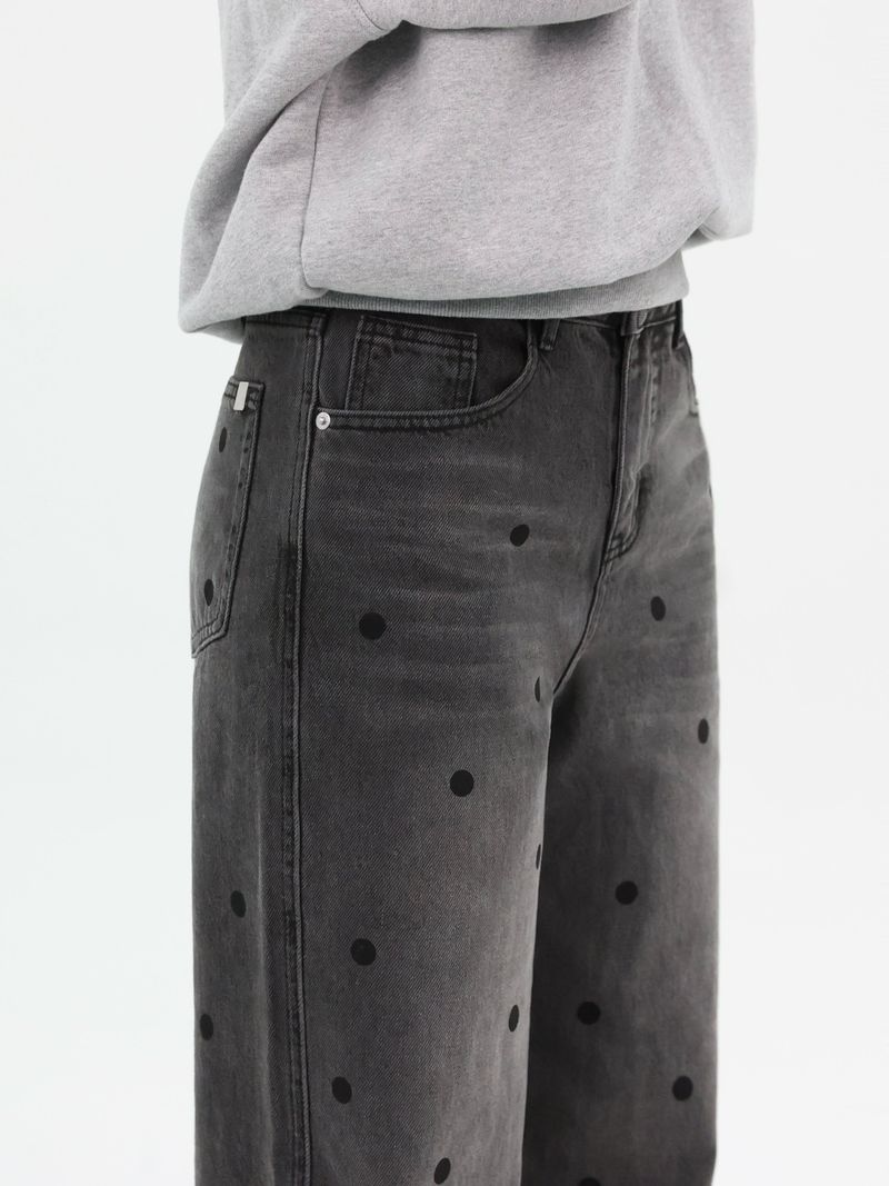 DOT PRINT STRAIGHT DENIM code 26002