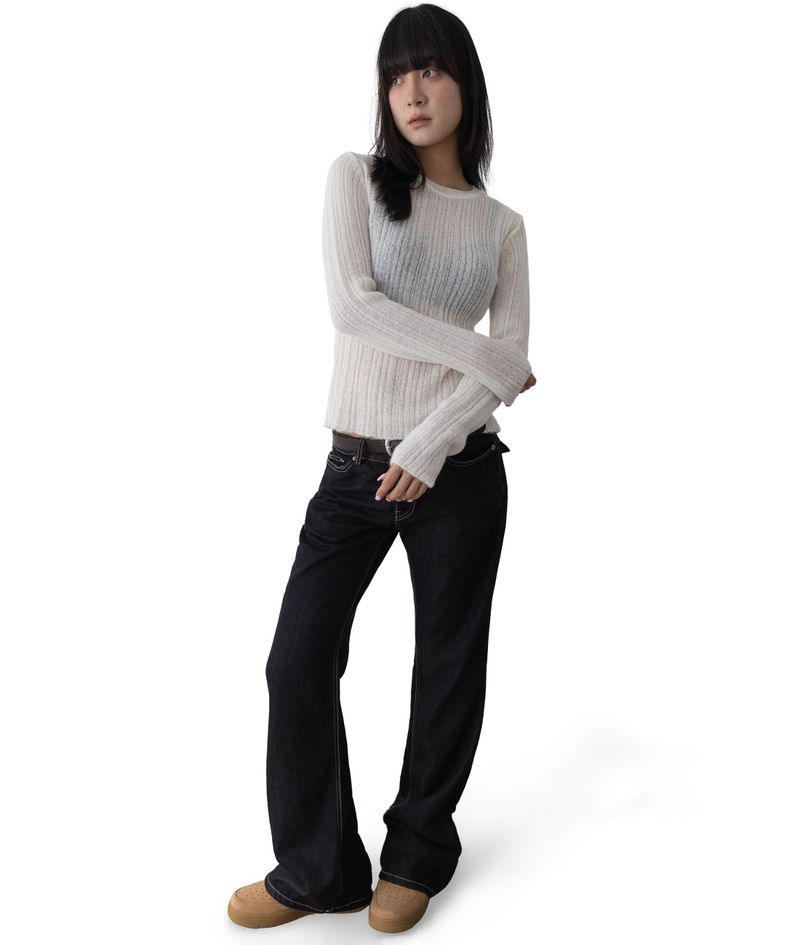 Amin Lyocell Low-Rise Bootcut Denim