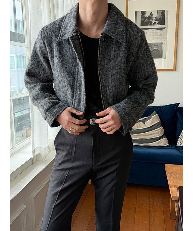LAURANT（ロラン）の「[Unisex] Mohair wool crop jacket(Crop ver.)(2color)（Jackets/Outerwear）」