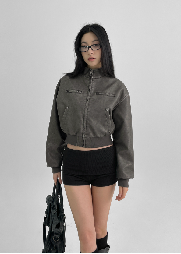 BLACKUP（ブラックアップ）の「[MADE] Theel Vintage Leather Jumper（Jackets/Outerwear）」