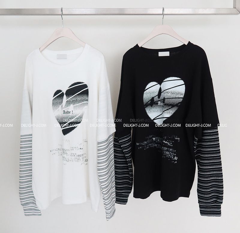 ST Short-Sleeved Layered Sweatshirt