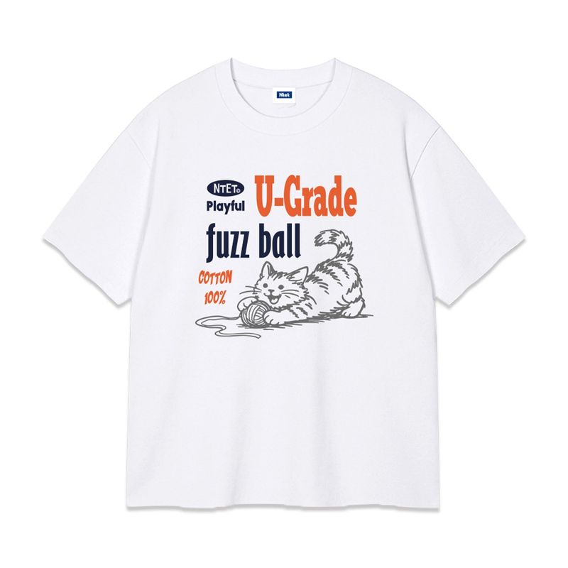 cotton cat over fit t-shirt (3color)
