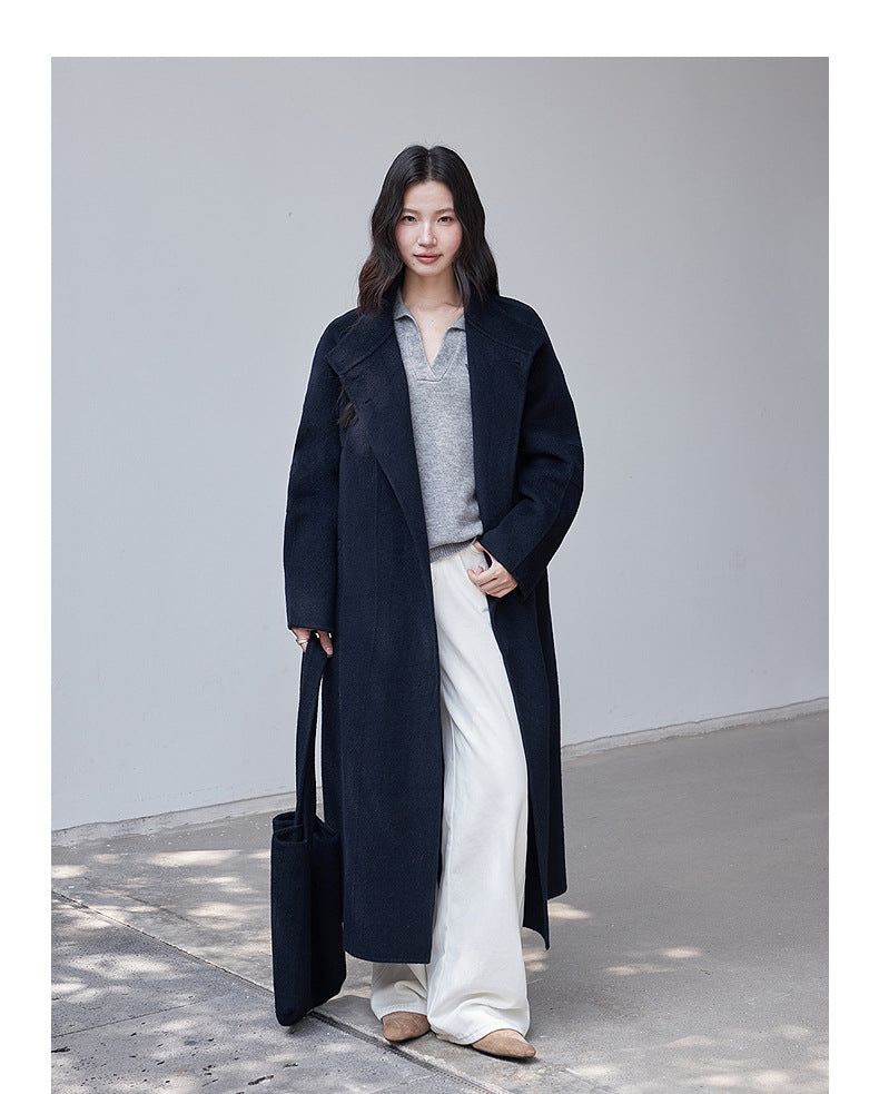 London Museum Double-face Wool Long Coat