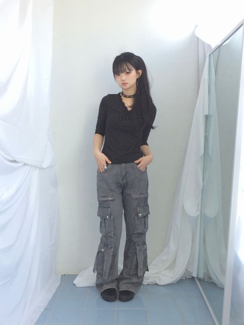 ner.ui.bin(ノエビン)の「Pocket-line zipper bootcut pants(Pants)」