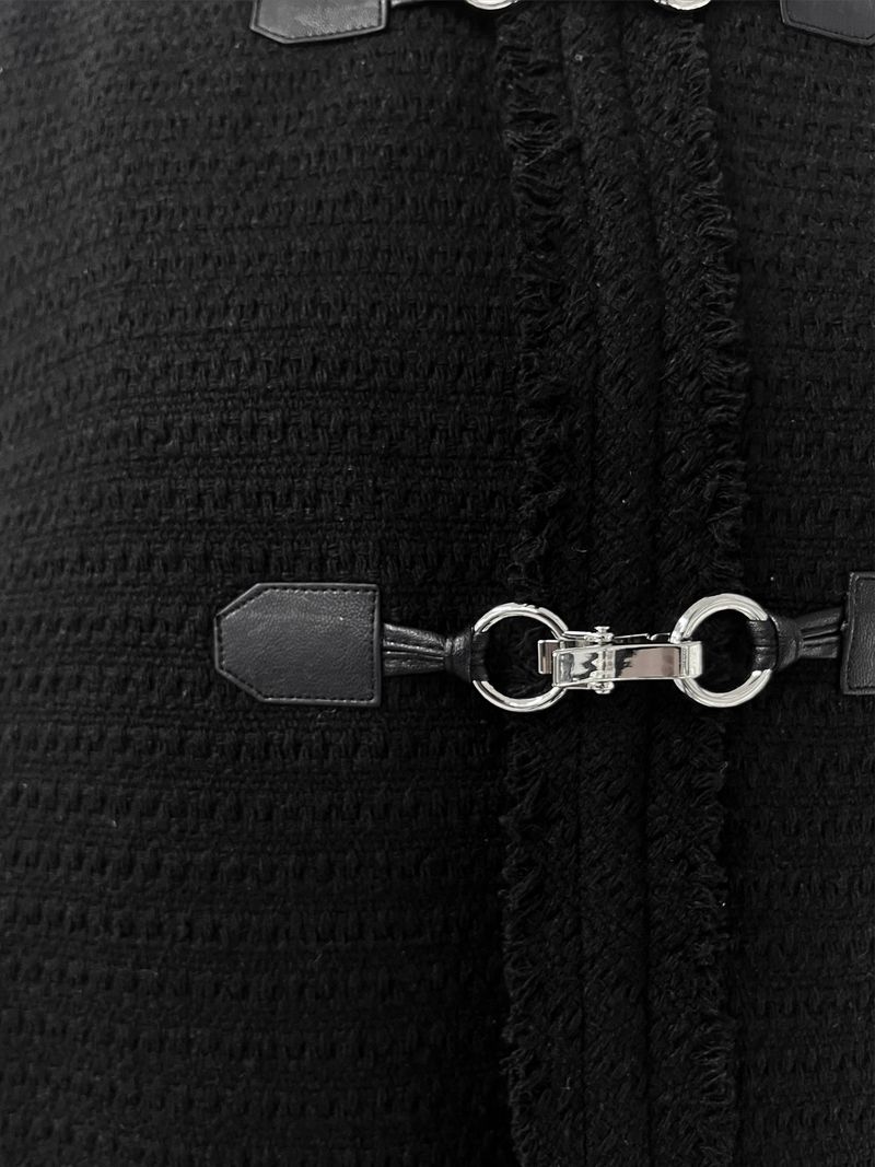 buckle tweed jacket (2color)