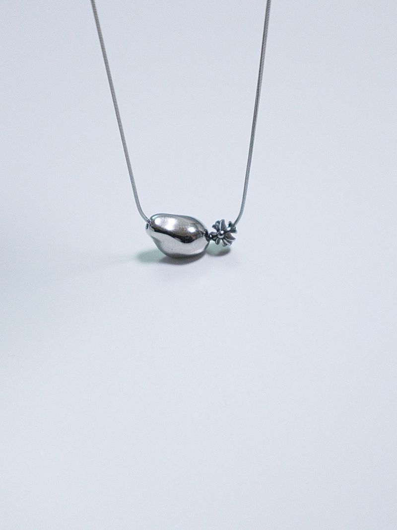 All surgical steel object cross necklace