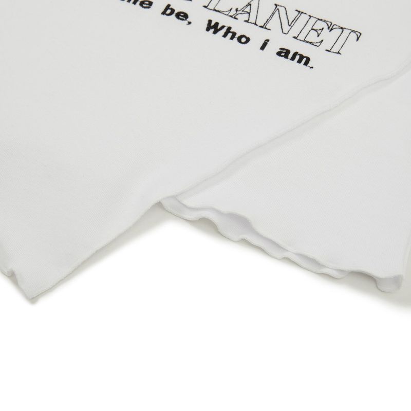 スリムキティウオーマークロップトップス / Slim Kitty Warmer Crop Top [WHITE]