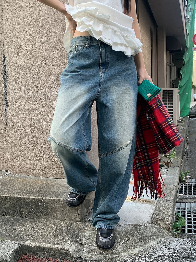 BIAS WIDE JEANS (2C)