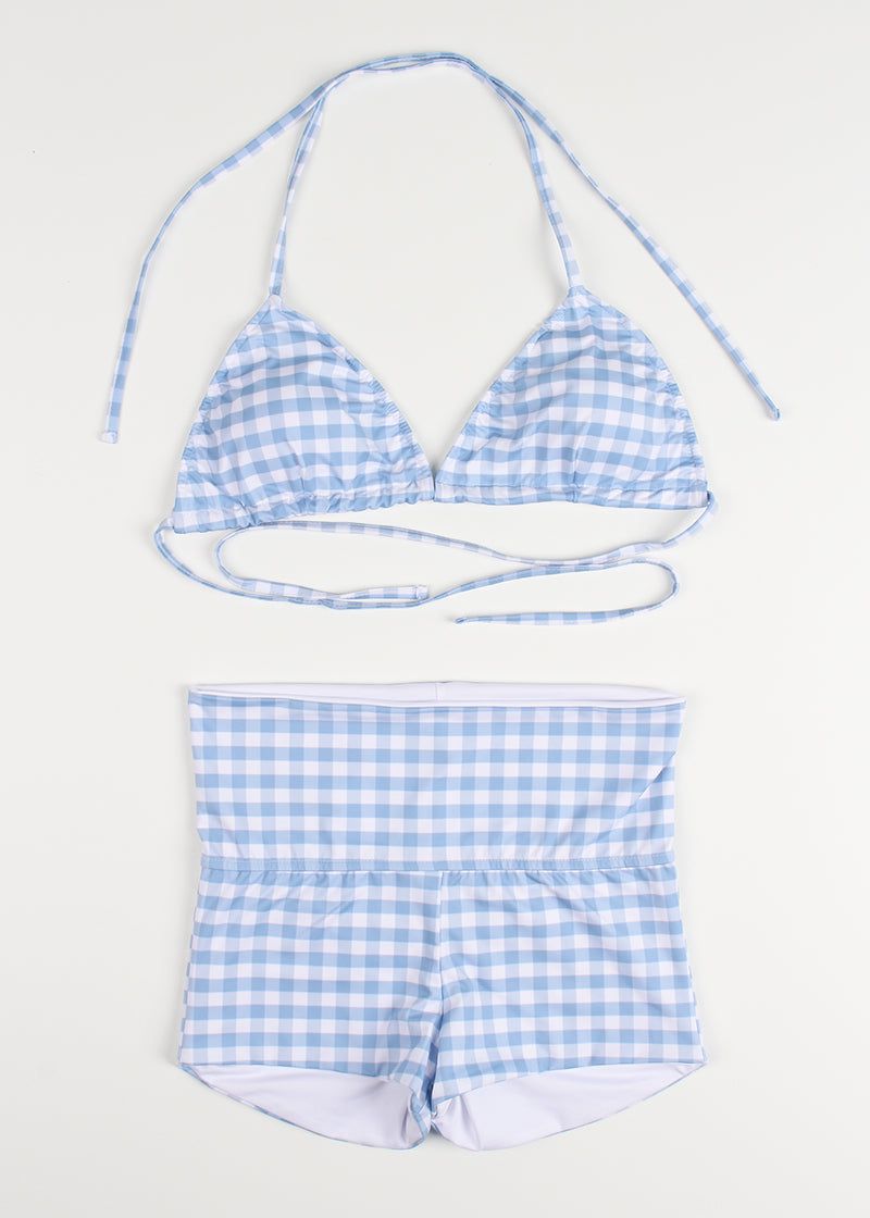 CHECK LOW SHORTS BIKINI