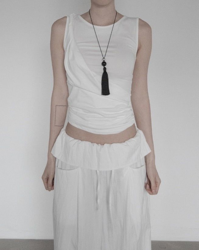 mnem（ムネム）の「Drape Twist Sleeveless（Tops）」